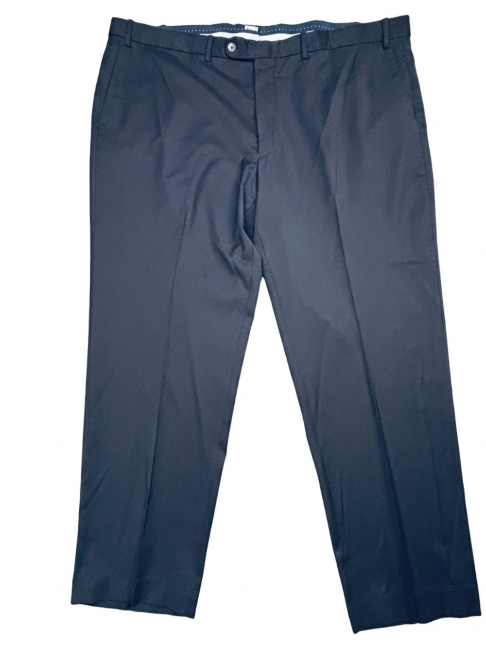 Peter Millar Luxury Dress Pants Navy Blue Wool Stretch Size 46R Portugal Flat